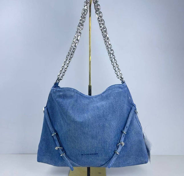【TikTok Livestream】Givenchy Denim Voyou Medium Blue