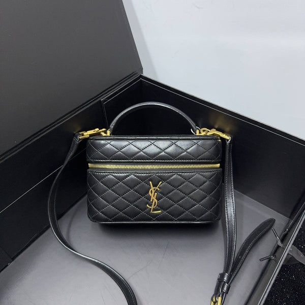 【TikTok Livestream】Saint Laurent/YSL Lambskin GABY Vanity Bag Black