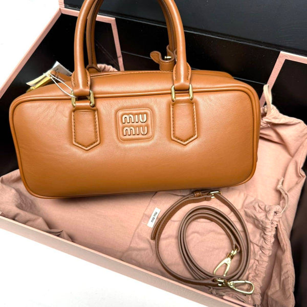 【TikTok Livestream】Miu Miu Calfskin Arcadie Brown