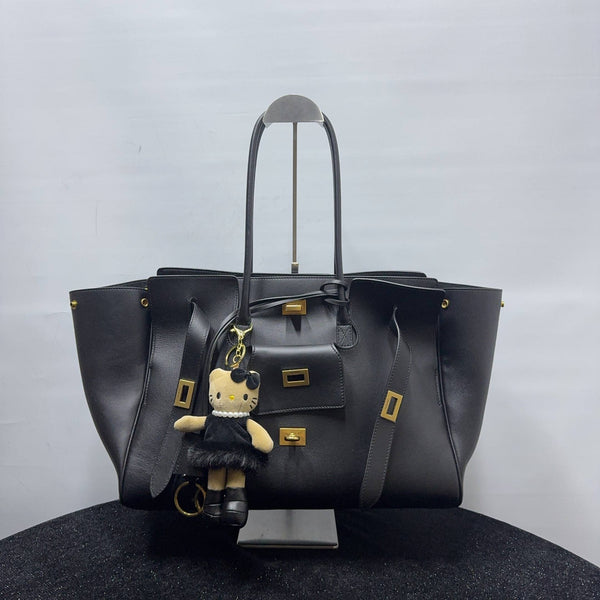 【TikTok Livestream】Balenciaga Bel Air Carry All Bag Medium Black
