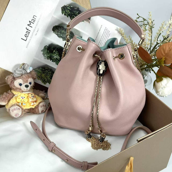 【TikTok Livestream】Bvlgari Serpenti Bucket Pink