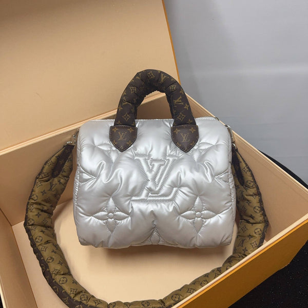 【TikTok Livestream】Louis Vuitton/ LV Pillow Speedy Bandouliere 25 Silver/Monogram