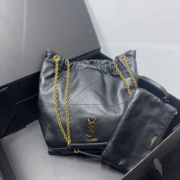 【TikTok Livestream】Saint Laurent/YSL Lambskin Jamie Pouch Black