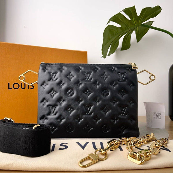 【TikTok Livestream】Louis Vuitton/LV Coussin PM Black Shoulder Bag