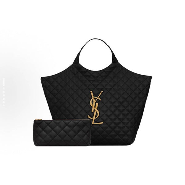 【TikTok Livestream】Saint Laurent/YSL Lambskin Icare Black