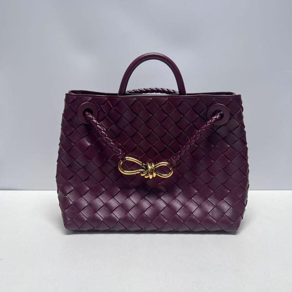【TikTok Livestream】Bottega Veneta/BV Andiamo Small Intrecciato Burgundy 0801