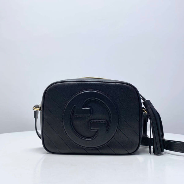 【TikTok Livestream】Gucci/GG Blondie Small Diagonal Stitched Black GIA0812