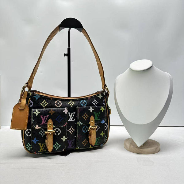 【TikTok Livestream】Louis Vuitton/ LV Lodge PM Monogram Multicolor Murakami Black CPU0509