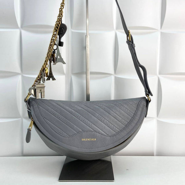 【TikTok Livestream】Balenciaga Souvenir Logo Embossed Grey