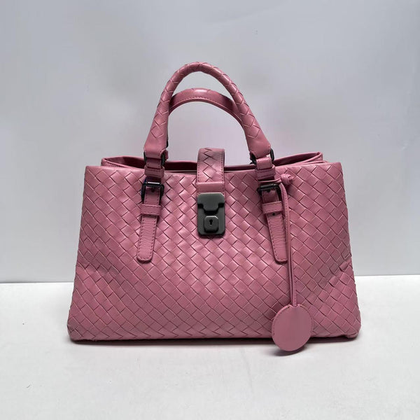 【TikTok Livestream】Bottega Veneta/BV Roma Small Intrecciato Pink GIA0523