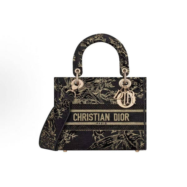 【TikTok Livestream】Dior/CD LadyDior D Light Medium Black