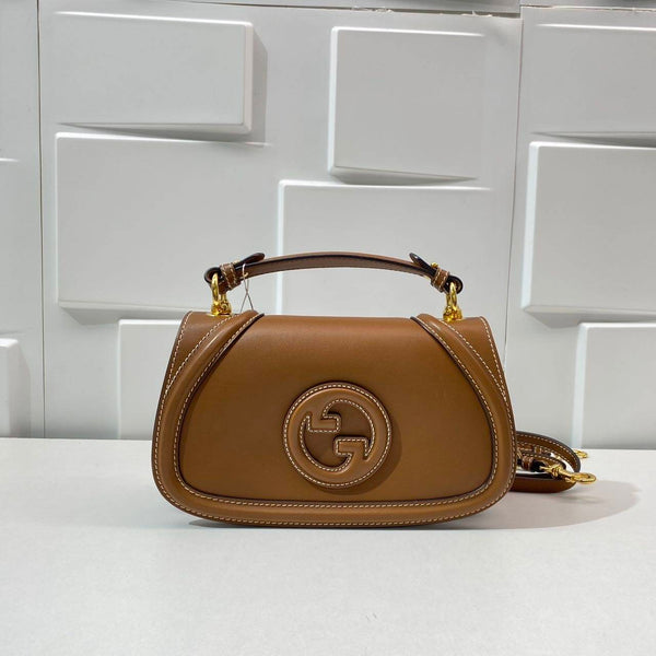 【TikTok Livestream】Gucci/GG Blondie Medium Top Handle Brown CPU0817