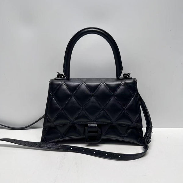【TikTok Livestream】Balenciaga Hourglass Small Top Handle Black CPU0729