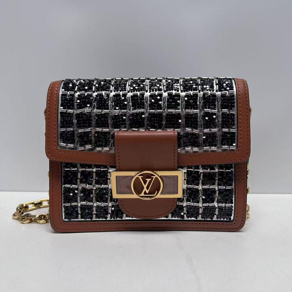 【TikTok Livestream】Louis Vuitton/ LV Dauphine Mini Flap Chain Multicolor CPU0518